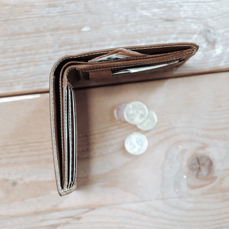 Portemonnaie aus Büffelleder