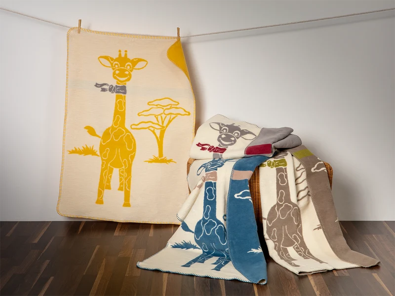 Gringo Babydecke – Bio-Baumwolldecke 75 × 100 cm in 4 Farben | Richter