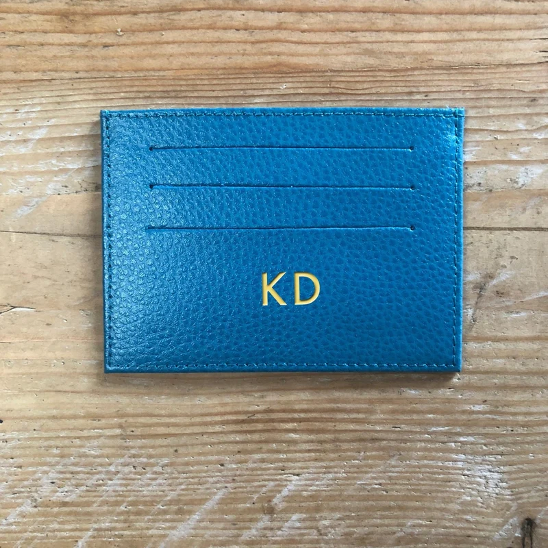Cardholder mit Prägung Türkis