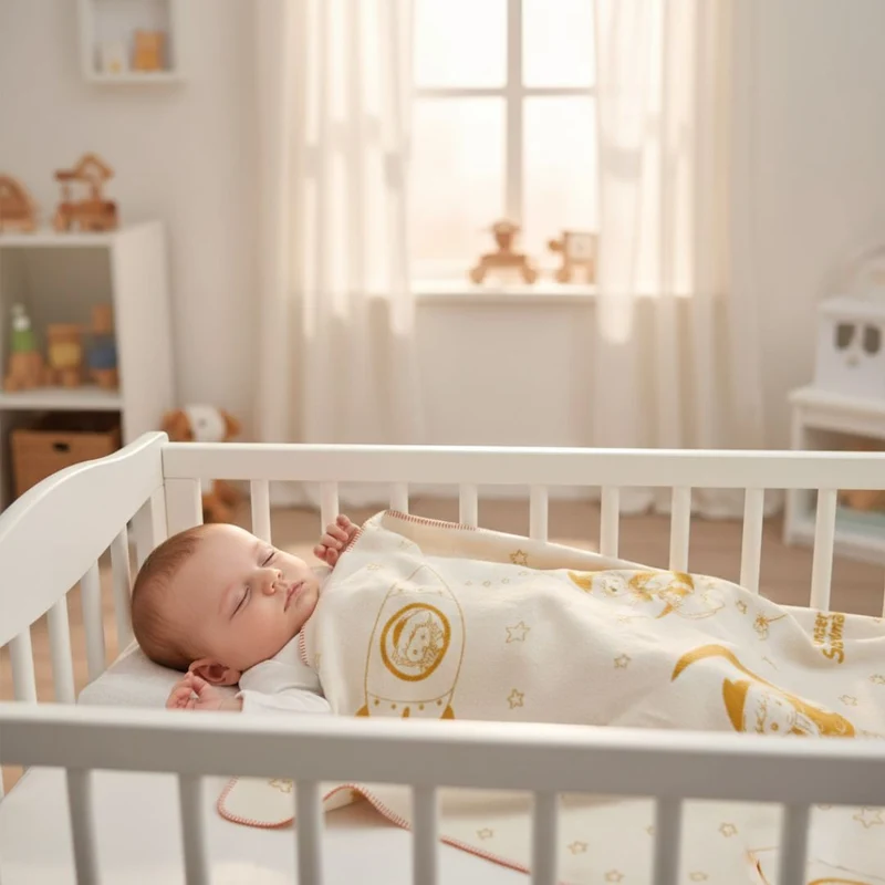 Sandmännchen Kinderdecke – Baumwolldecke 100 × 150 cm | Kolter
