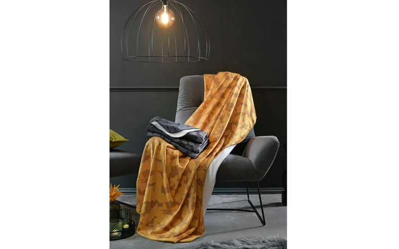 Polarfleece Decke, gelb, 150 x 200 cm