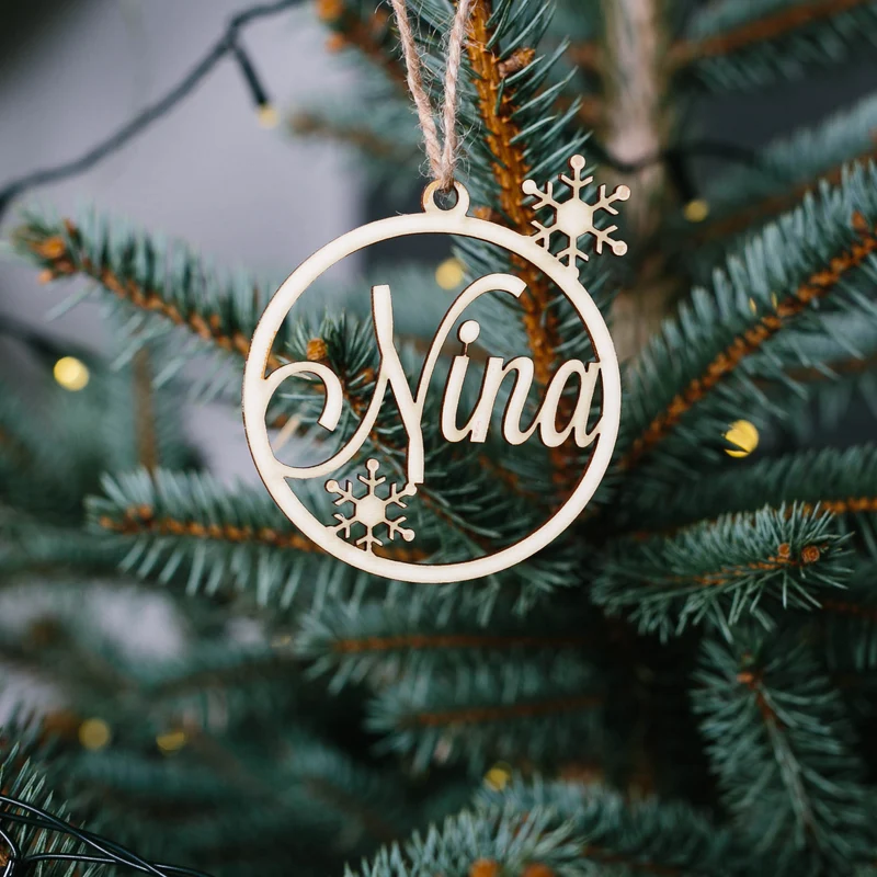 Holzanhänger Weihnachtsschmuck