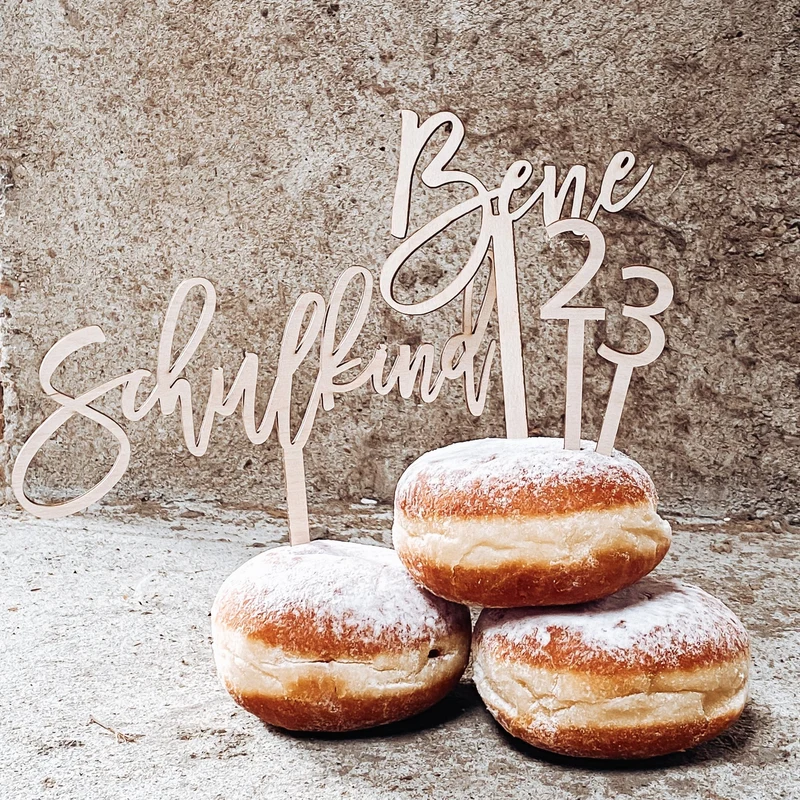 Caketopper Set zur Einschulung