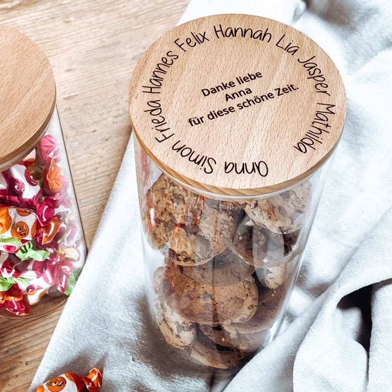 Vorratsglas mit Personalisierung