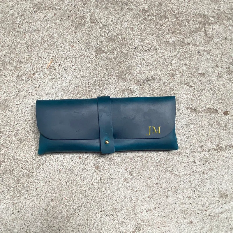 Leder-Etui mit Prägung personalisiert 'Lauren'