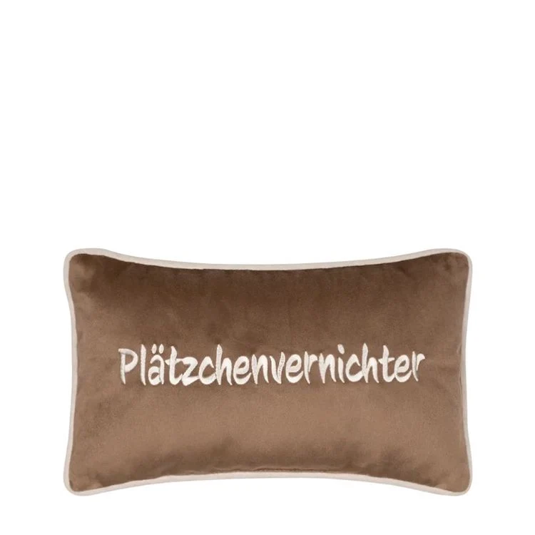 Pad Kissen PETITE Plätzchen light brown 18 x 32 cm
