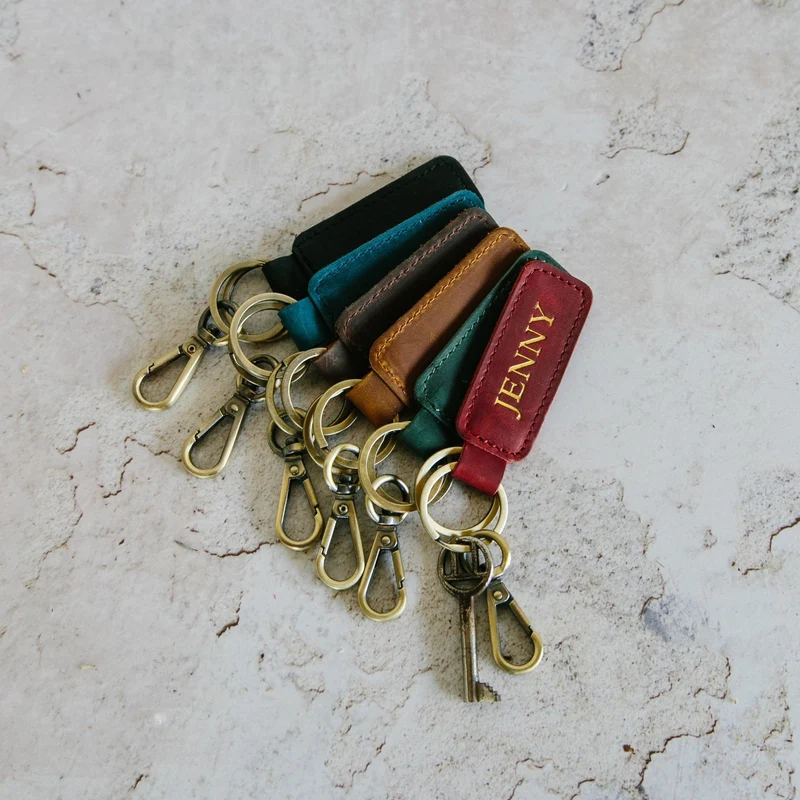 Schlüsselanhänger aus Vintage Leder 'Maya'