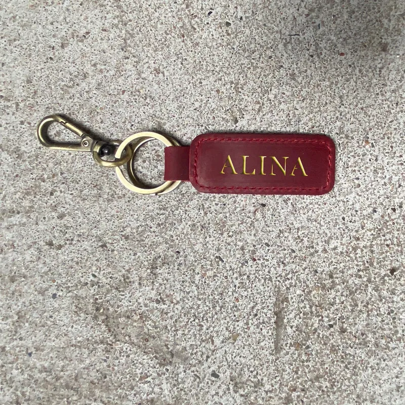 Schlüsselanhänger aus Vintage Leder 'Maya'