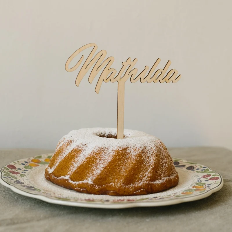 Caketopper mit einem Namen