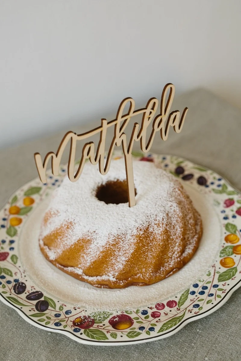 Caketopper mit einem Namen