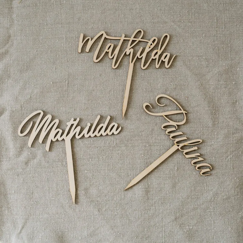Caketopper mit einem Namen