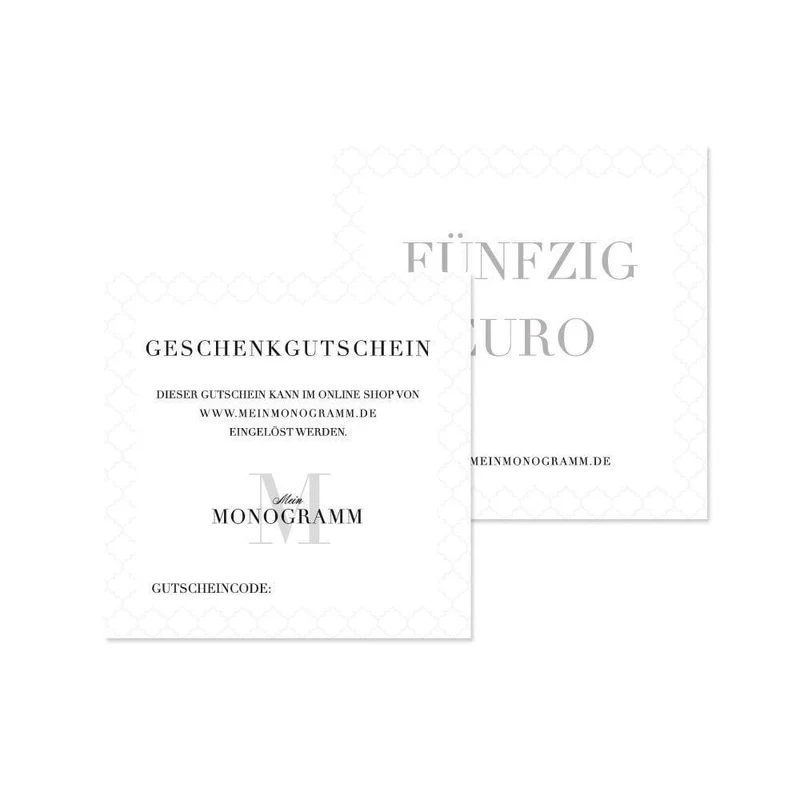 Geschenkgutschein 50 € (per Post)