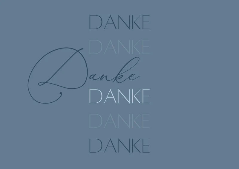 Geschenkkarte 'Danke'