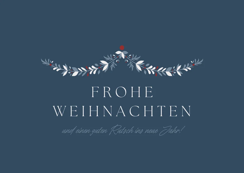 Geschenkkarte 'Frohe Weihnachten'