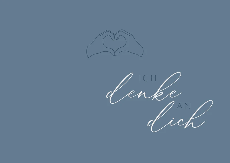Geschenkkarte 'Ich denke an dich'
