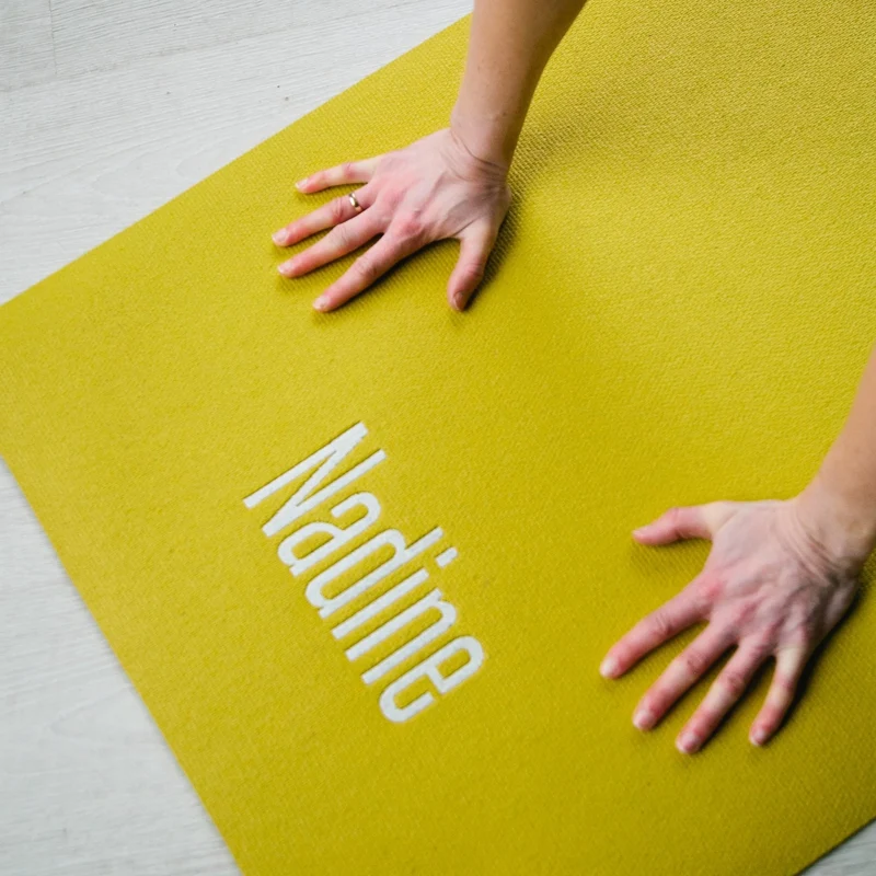 Yogamatte personalisiert