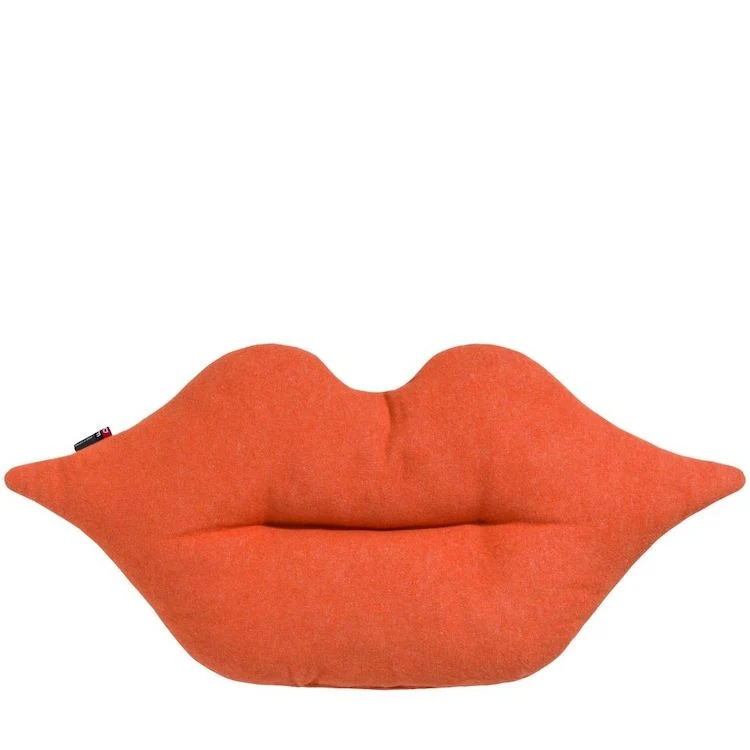 SILVRETTA Kissen Lips dunkelorange