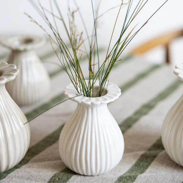 Storefactory Vase VALLBY weiß groß