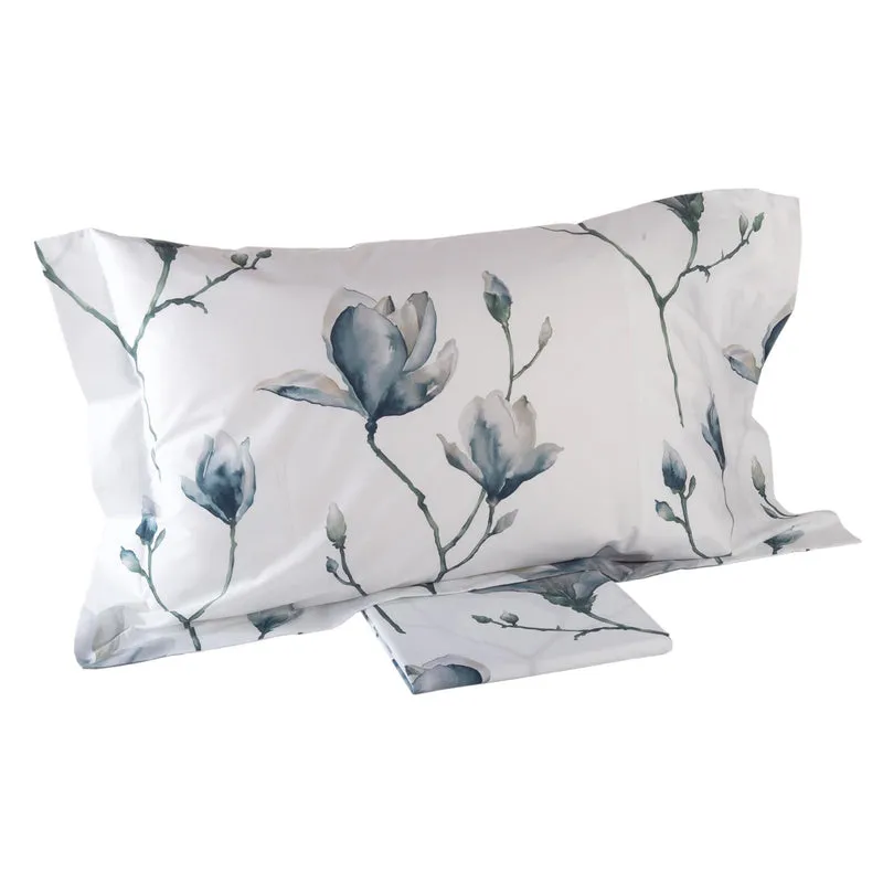 Completo Lenzuola soft magnolia Floreale in Flanella