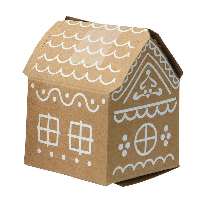 Geschenkverpackung Lebkuchenhaus 4er-Set