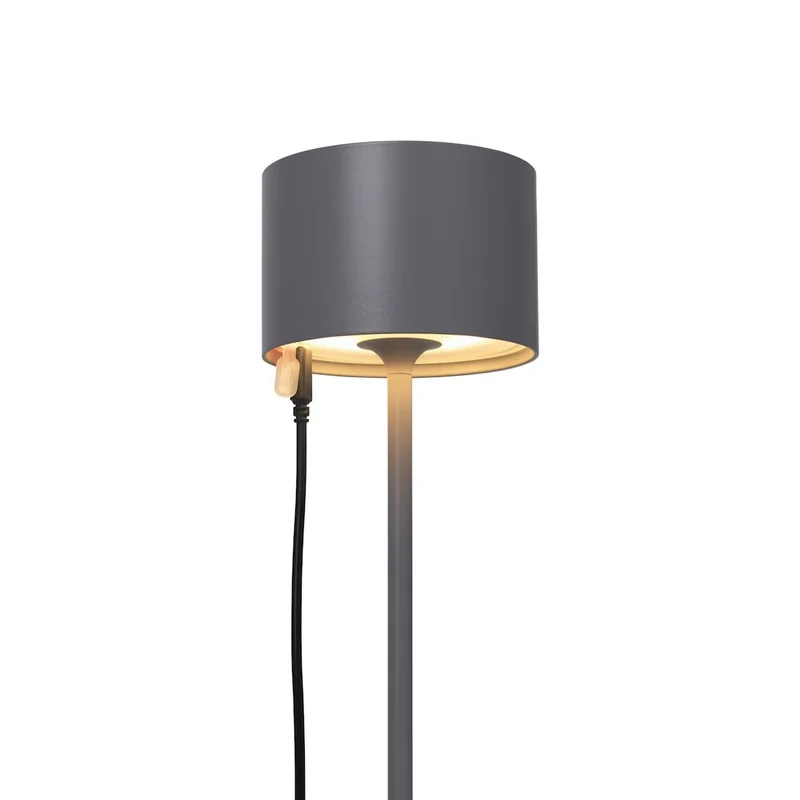 Blomus Mobile LED-Tischleuchte Farol Warm Gray