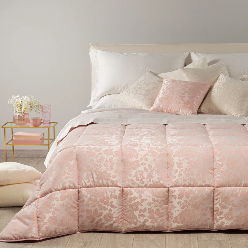 Trapunta floral Barocco in Raso Jacquard 300 gr/mq