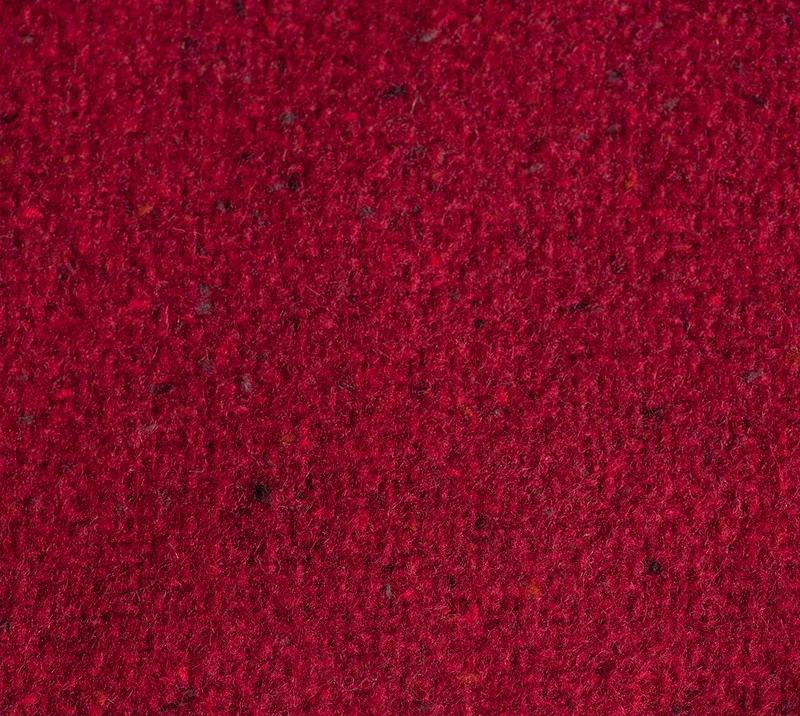 Handgewebte rote Schurwolldecke