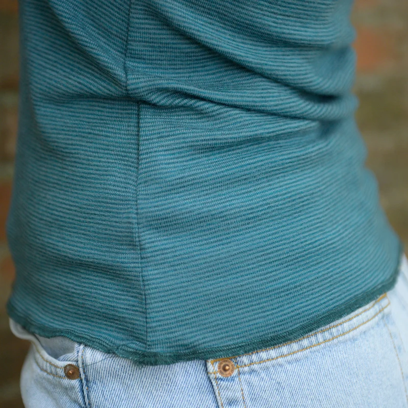 Merino-Langarm-Ringelshirt