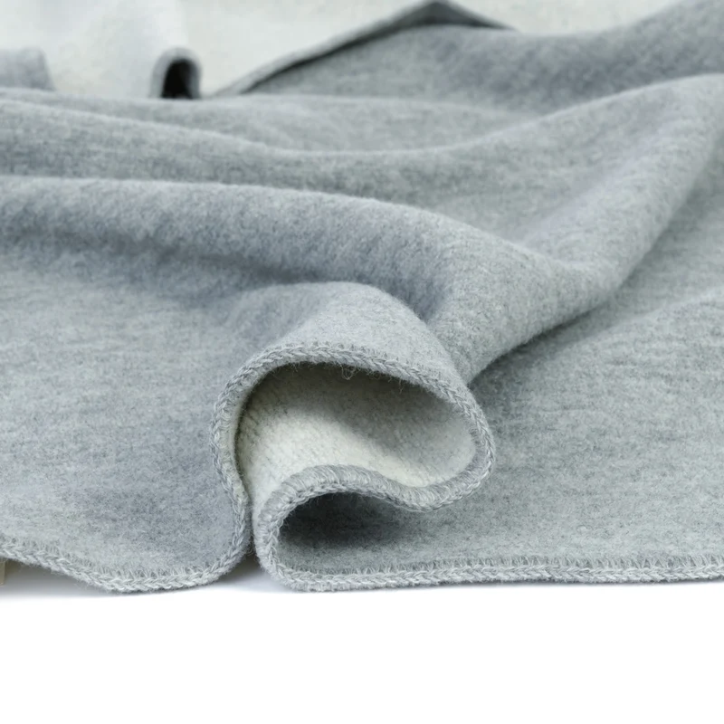 "DANA"- Zweifarbige Walkdecke aus Bio-Schurwolle (Merino)