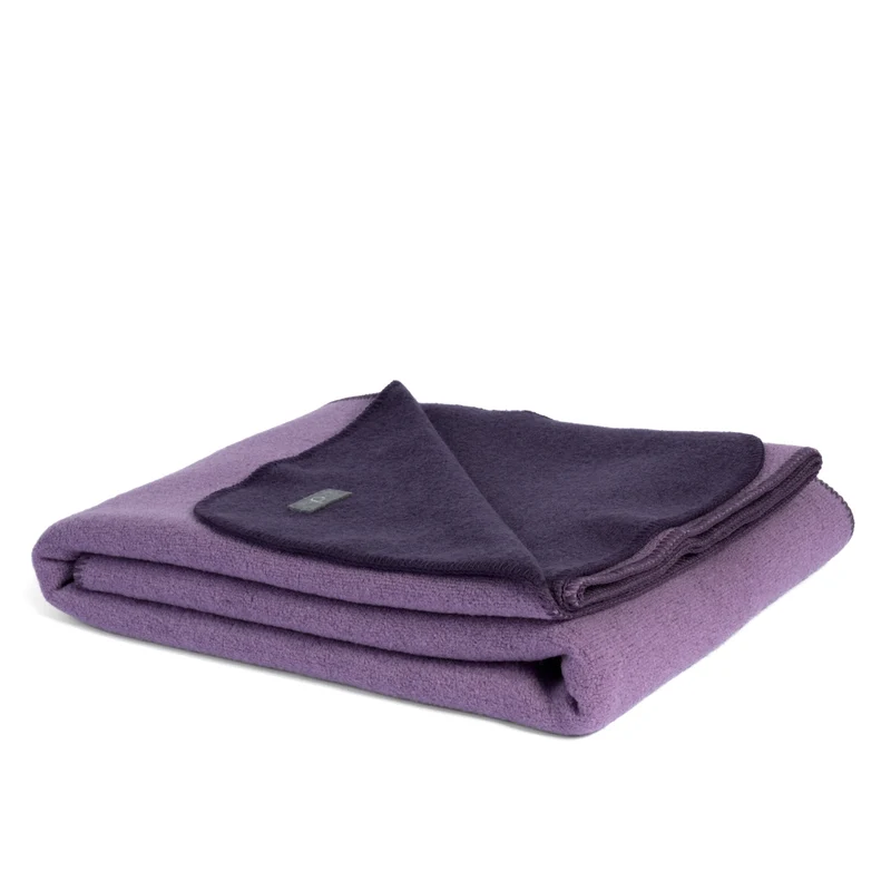 "DANA"- Zweifarbige Walkdecke aus Bio-Schurwolle (Merino)