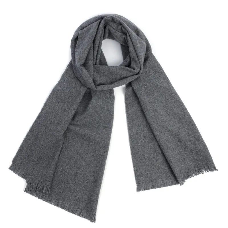 Eleganter Schal mit Kaschmir - Grau