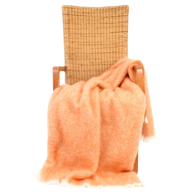 Mohairdecke "Mandarine"