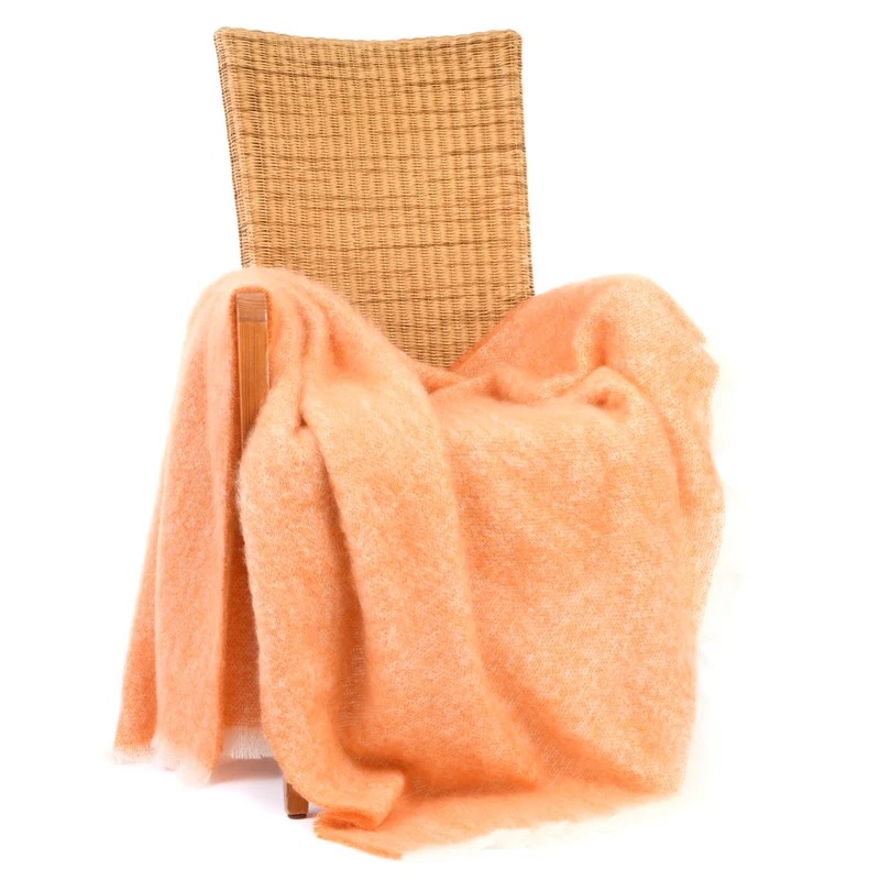 Mohairdecke "Mandarine"