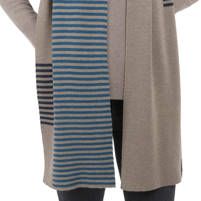 Strickschal mit Streifen "FIDELIUS"