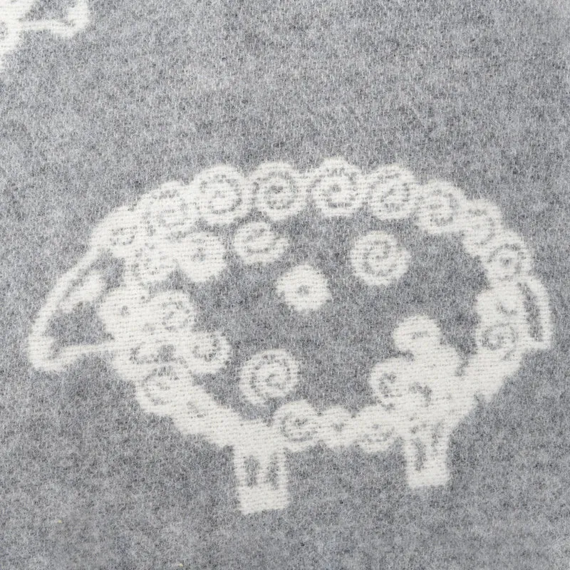 Kinderwagendecke aus Lammwolle "Das kleine Lamm"
