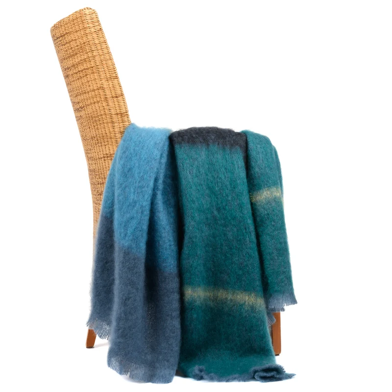 Mohairdecke "Ozean"