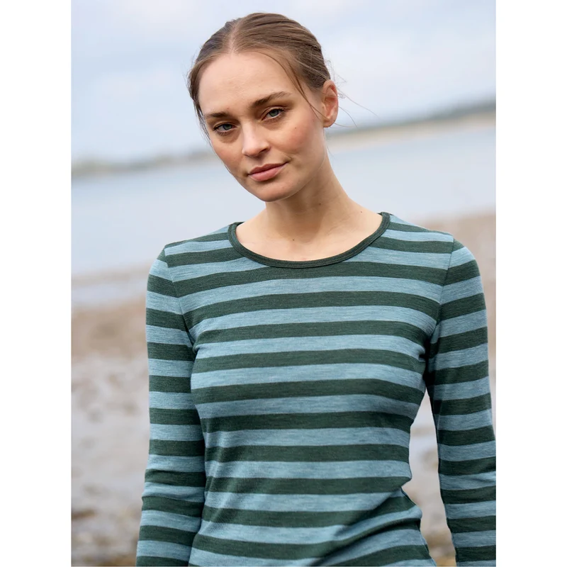 Langarm-Shirt mit breiten Streifen