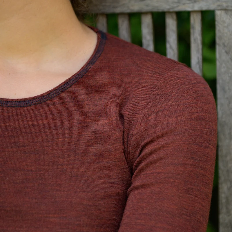 Langarm-Shirt, meliert