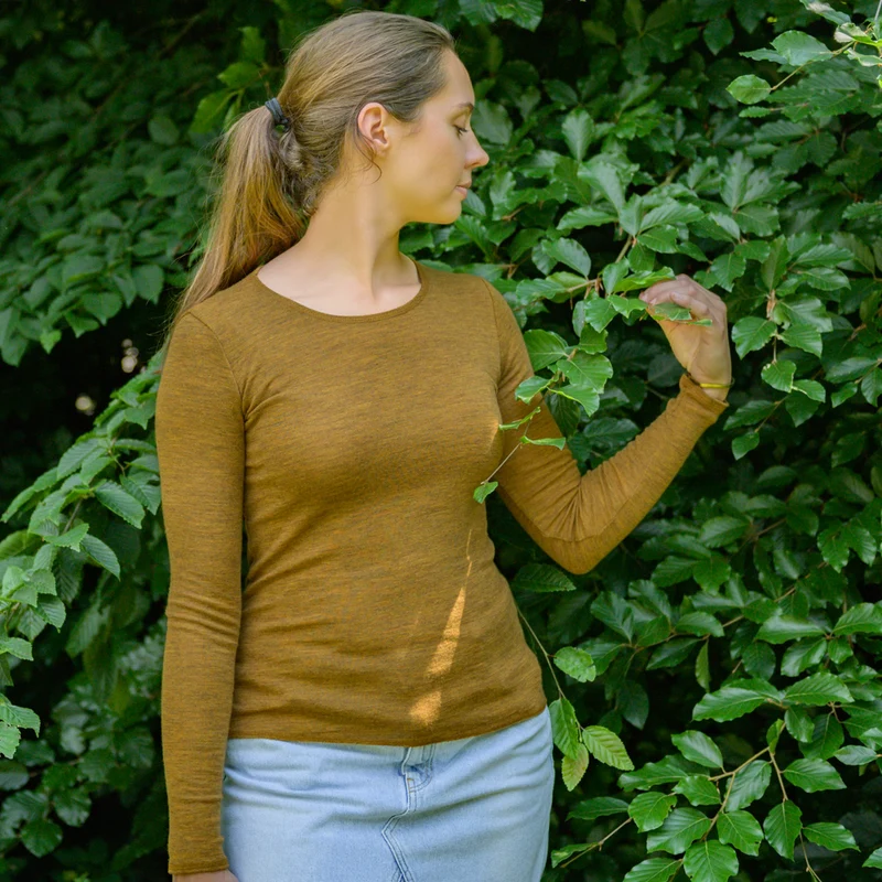 Langarm-Shirt, meliert