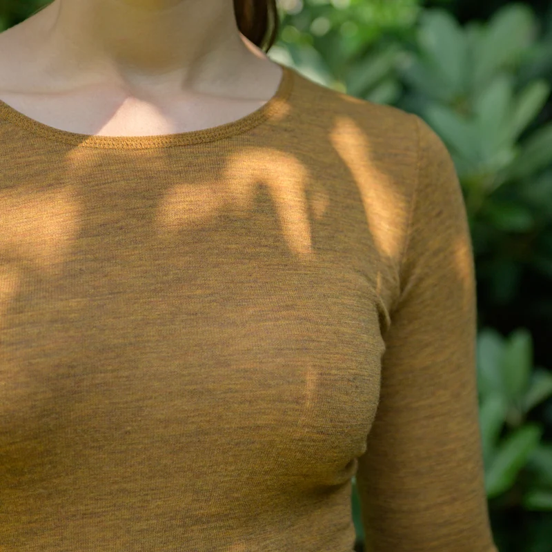 Langarm-Shirt, meliert