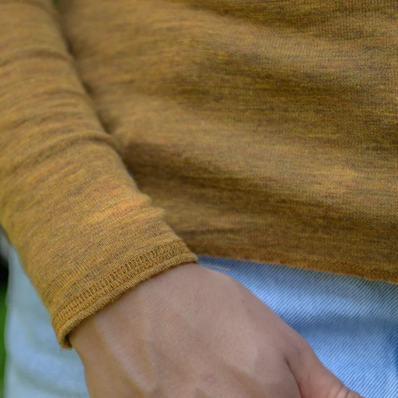 Langarm-Shirt, meliert