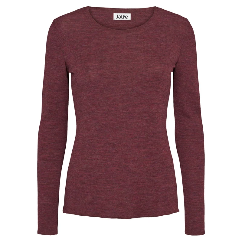 Langarm-Shirt, meliert