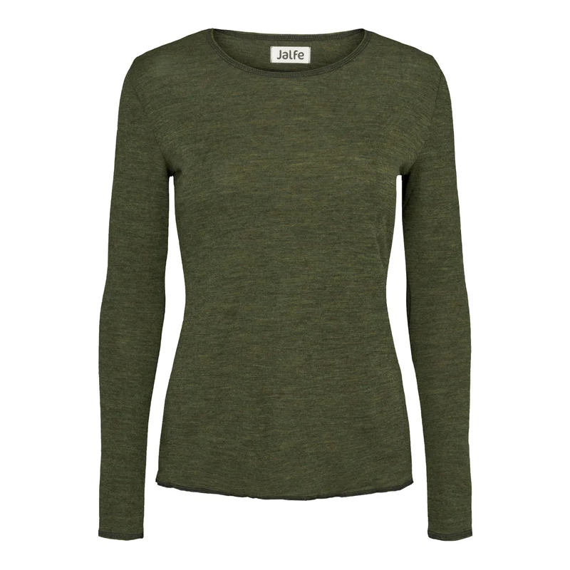 Langarm-Shirt, meliert