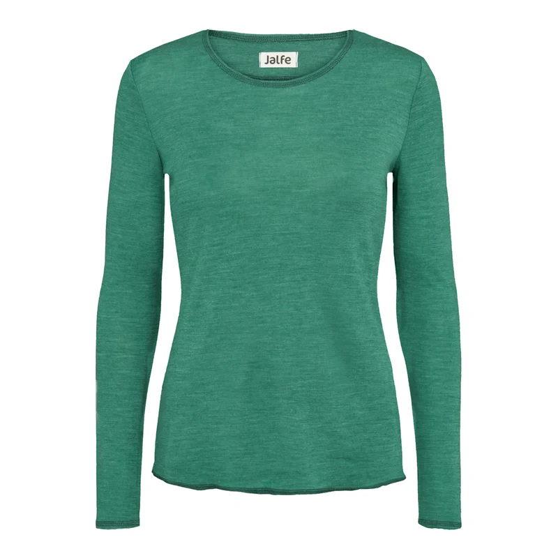 Langarm-Shirt, meliert