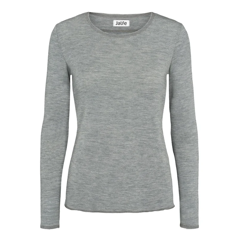 Langarm-Shirt, meliert