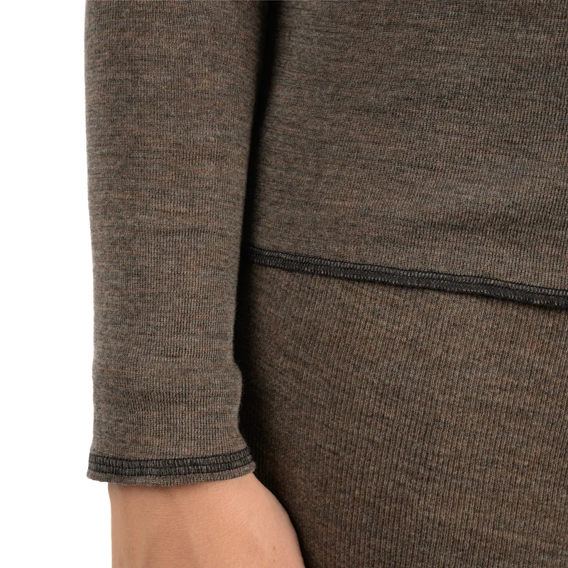 Langarm-Shirt, meliert