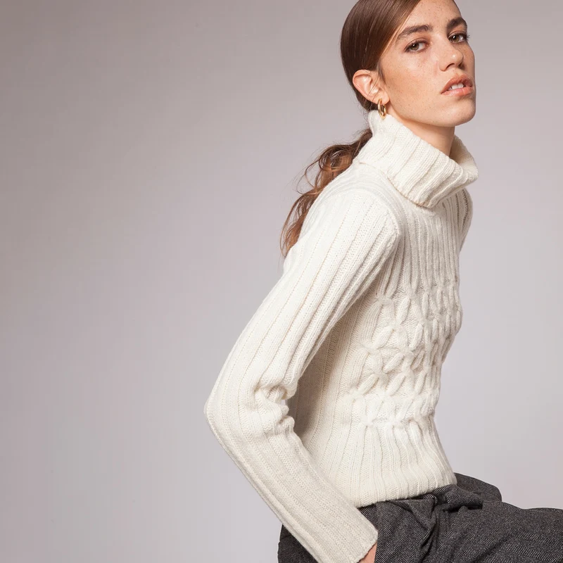 Fisherman-Rollkragenpullover