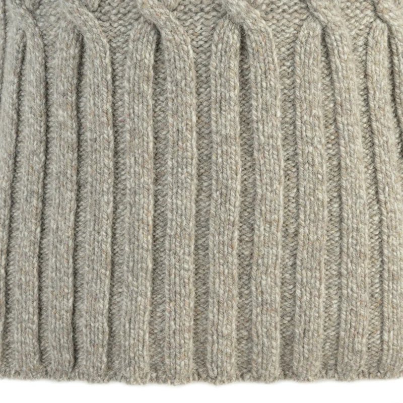 Rollkragenpullover aus feiner Merinowolle und Kaschmir