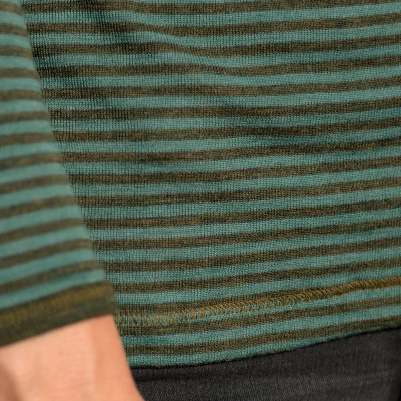 Merino-Langarm-Shirt, geringelt
