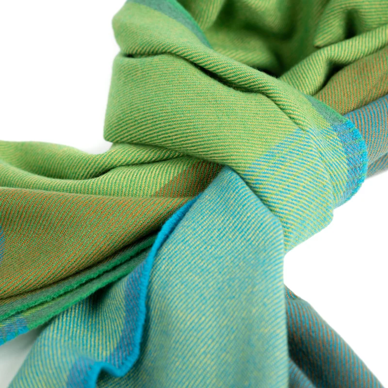 Merino-Schal "Green Valley"